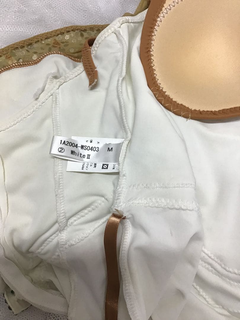 社交ダンスドレス　白　タカダンス