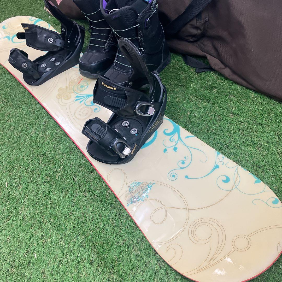 HEAD スノーボード セットkissmark バートン　23.5㎝　レディース