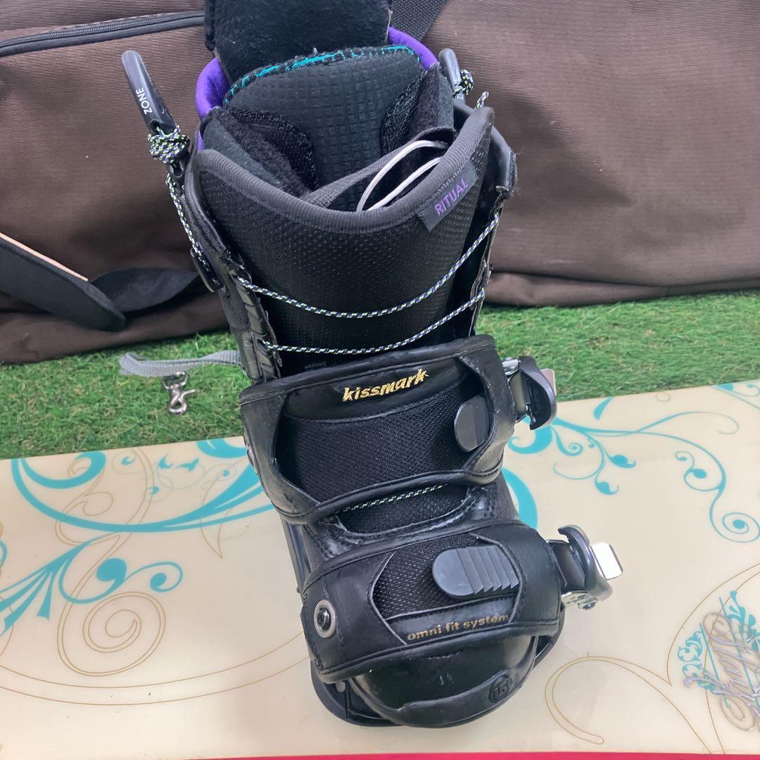 HEAD スノーボード セットkissmark バートン　23.5㎝　レディース