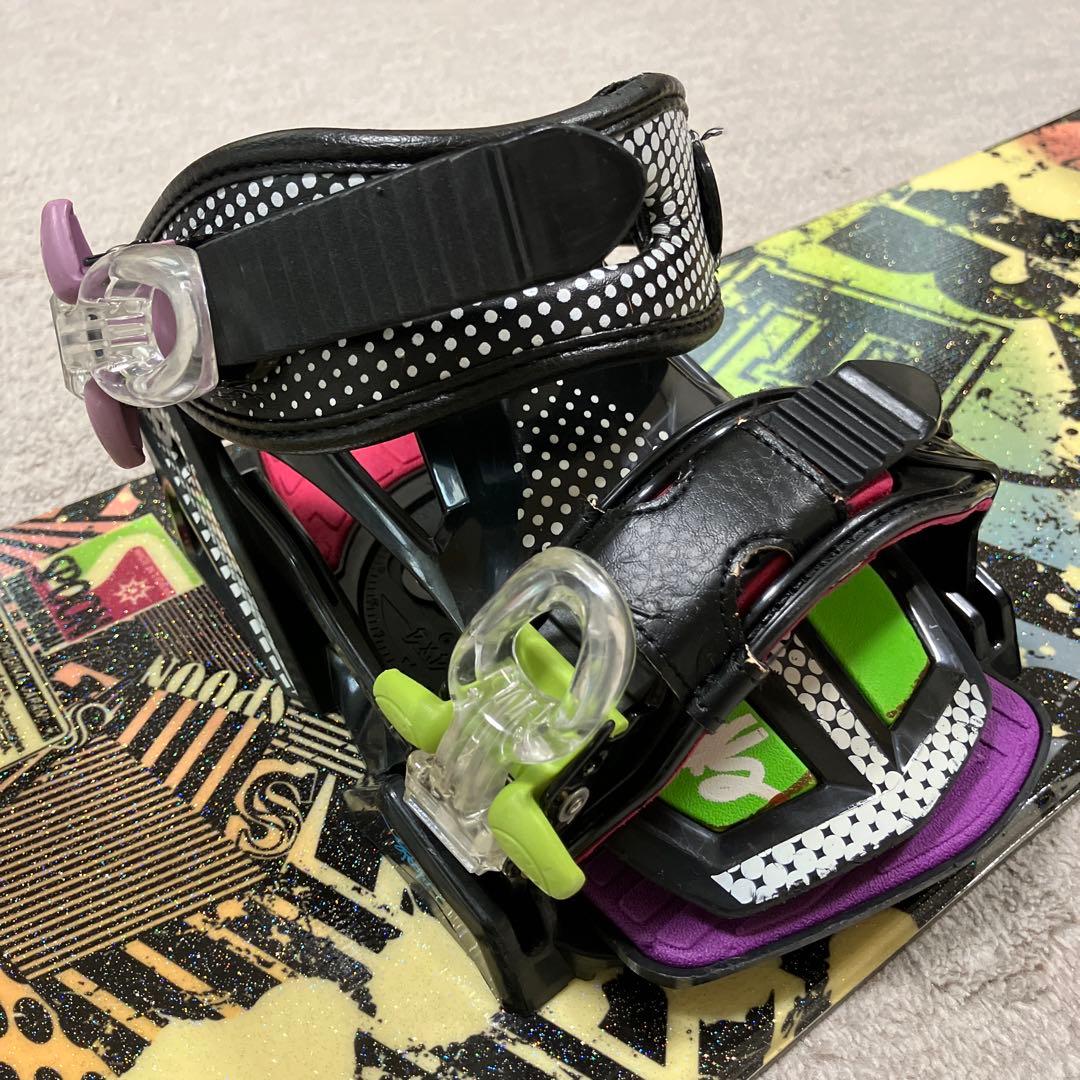 初心者必見！キッズスノーボード4点セット！ビィンディング、ブーツ、ケース付き