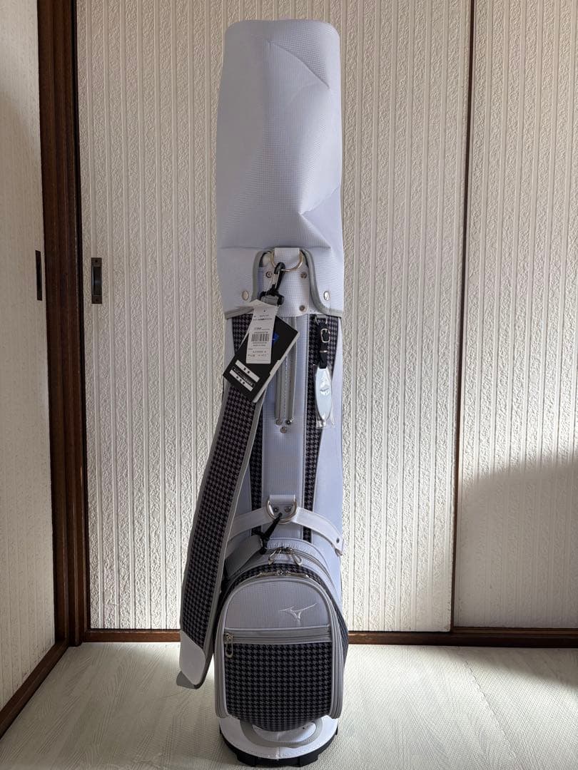 Mizuno ゴルフバッグ・キャディバッグ 8.5型　ホワイト・ブラック