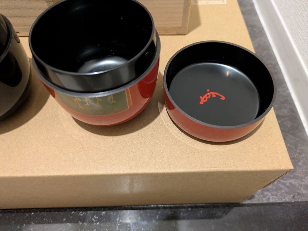 千家十職　中村宗哲　誰袖蒔絵　大棗　一対　二重箱　共箱　棗　茶入　茶道具　即中斎