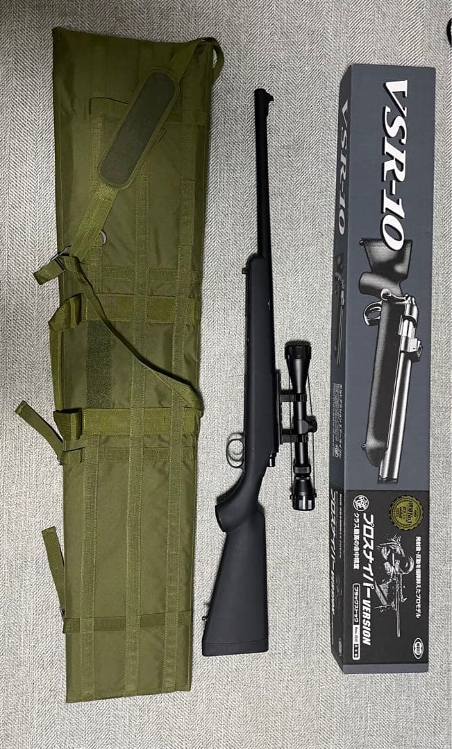 東京マルイ VSR-10 スナイパーライフル スコープ、ケース付き