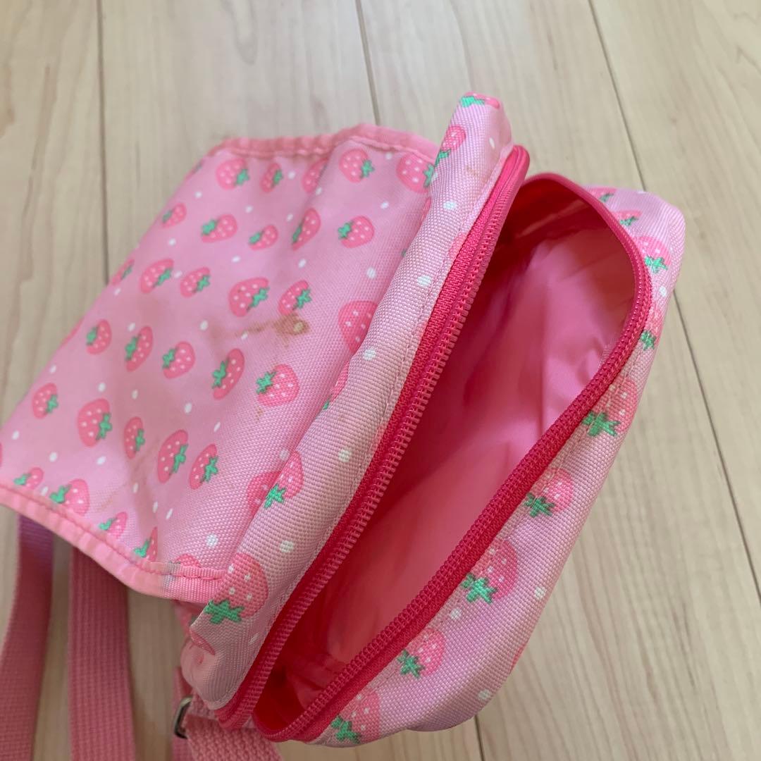 激レア　平成　サンリオ　ぷちぷちわんこ いちご柄　ショルダーバッグ　2002年