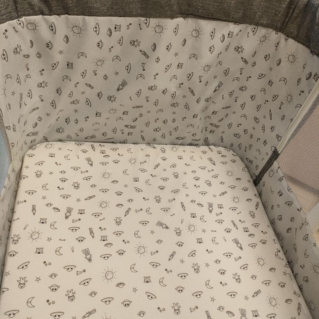 Onhvup 添い寝ベビーベッド 折りたたみ 高さ調整