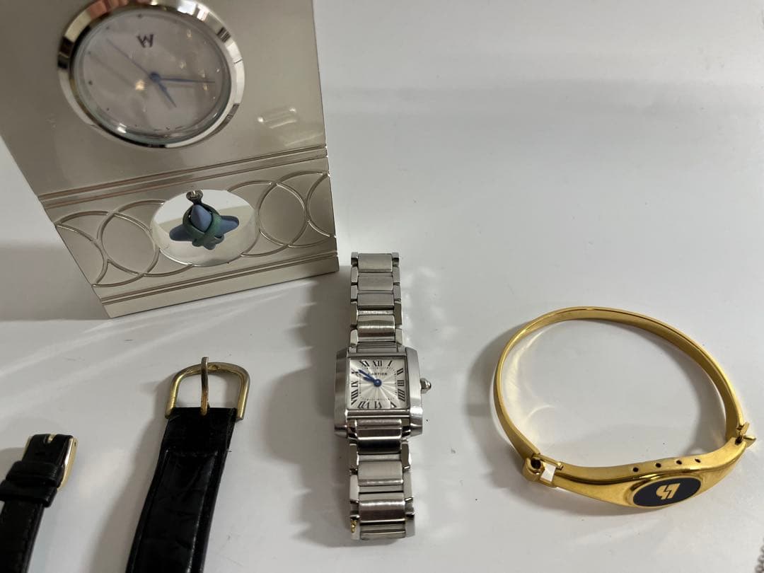 遺品整理グッズ　クォーツ時計 ステンレススチールバンド