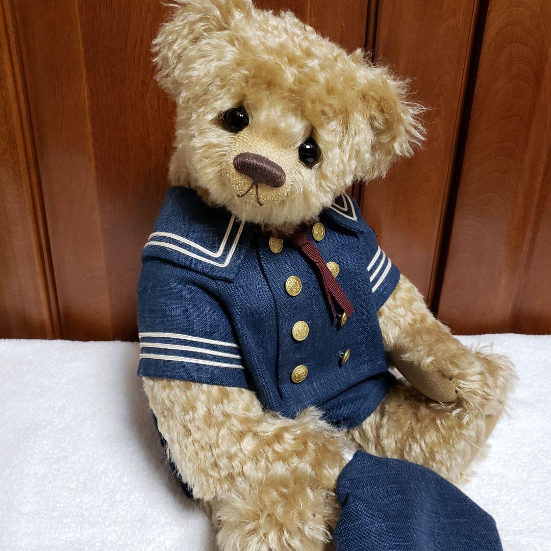 テディベア　約42cm　アーティストベア　セーラー服のベア　国内作家さま