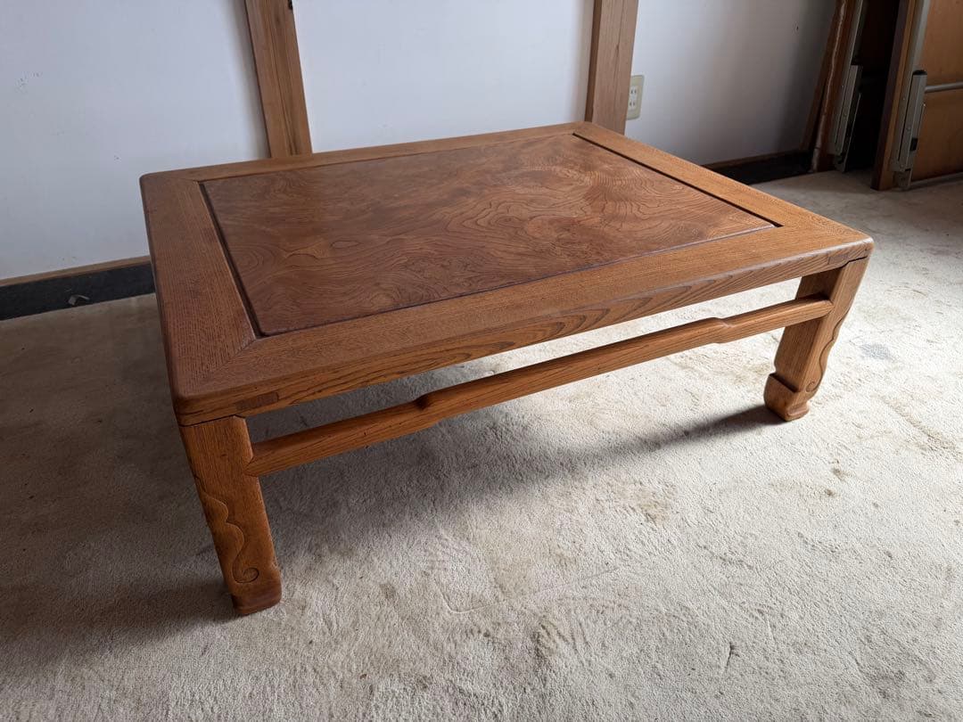 折りたたみ座卓 木製 伝統的デザイン　アンティーク　ヴィンテージ