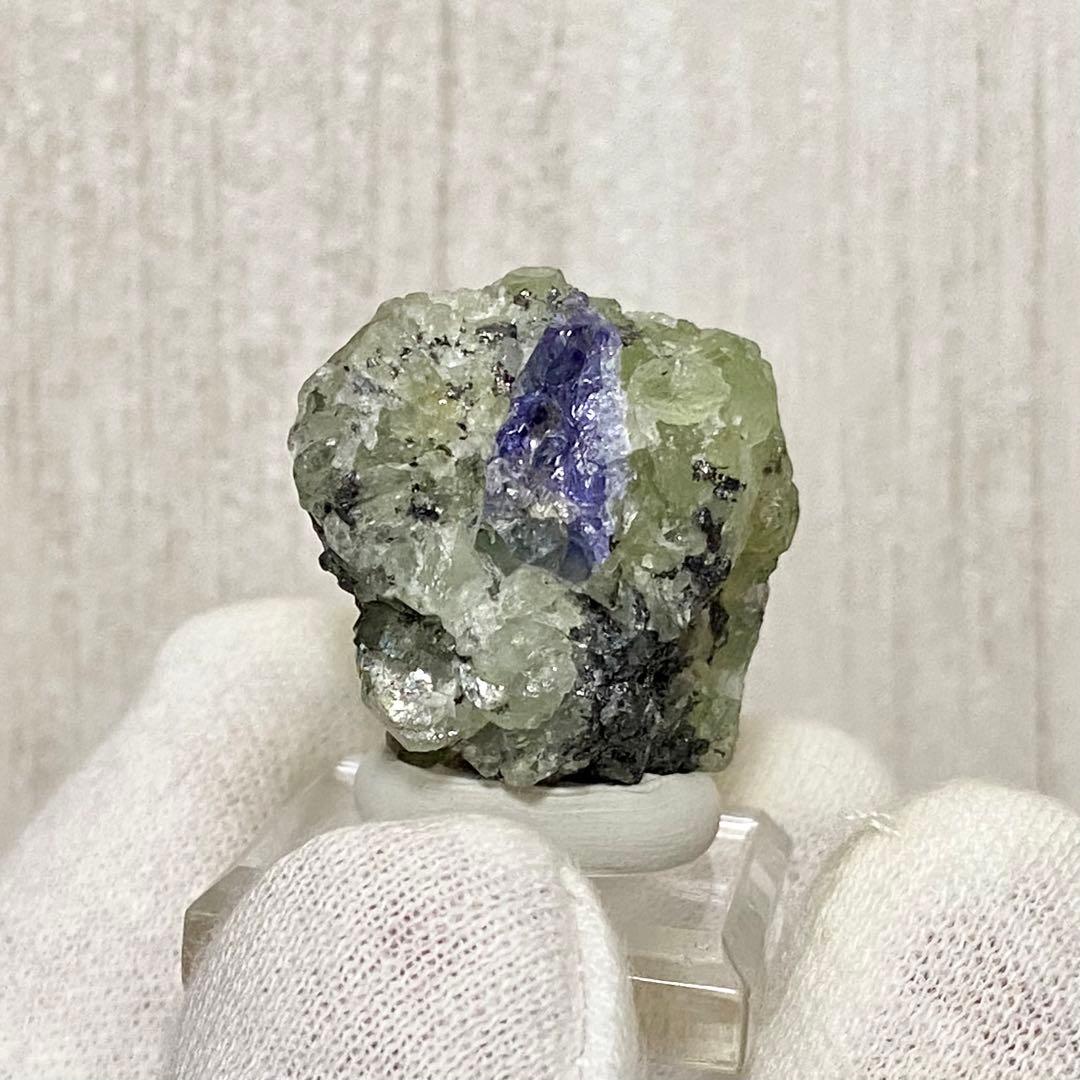 タンザナイト　プレナイト　鉱物標本　原石　天然石　ストーン　ゾイサイト　非加熱