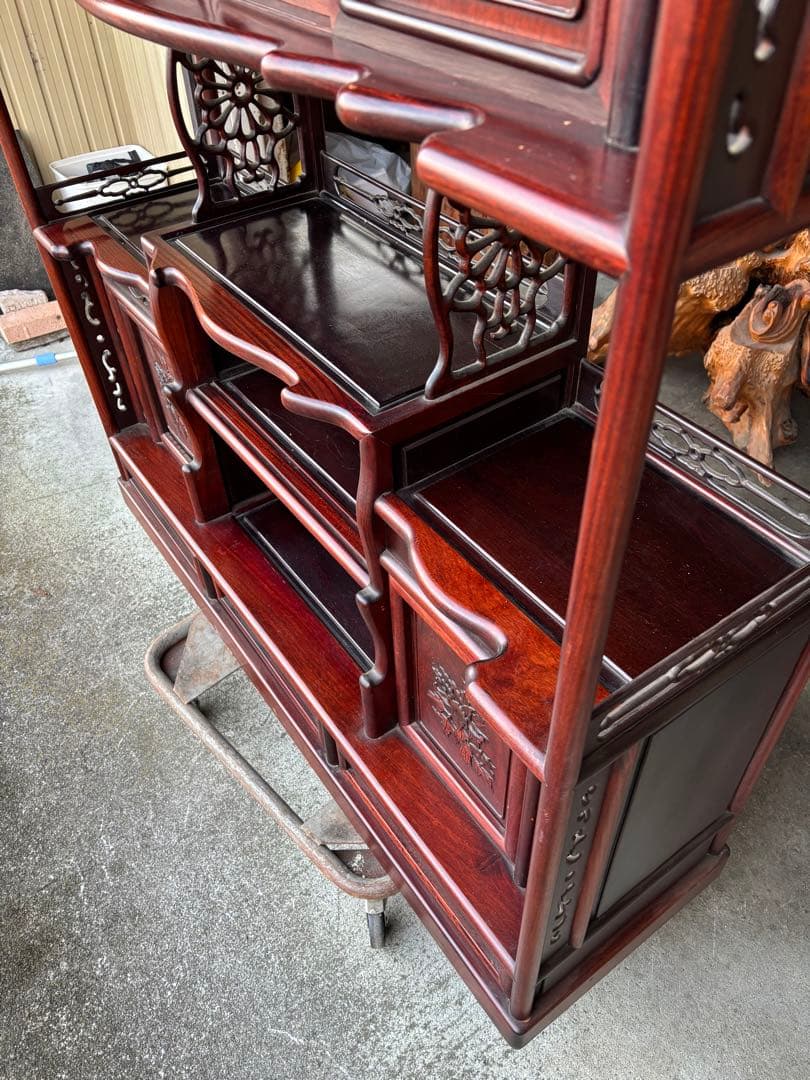 高級 茶棚 唐木家具 茶道具 和家具 岐阜県揖斐郡池田町