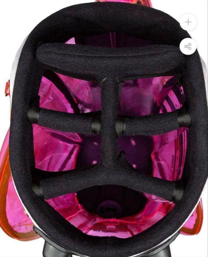 mutaマリン　ゴルフ　スケルトン　キャディバッグ　【ピンク】