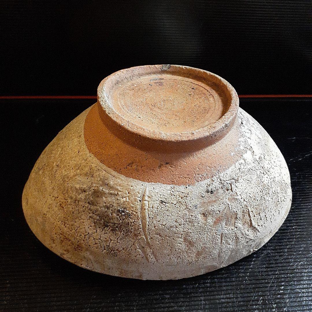 発掘品古い自然灰秞お茶椀
