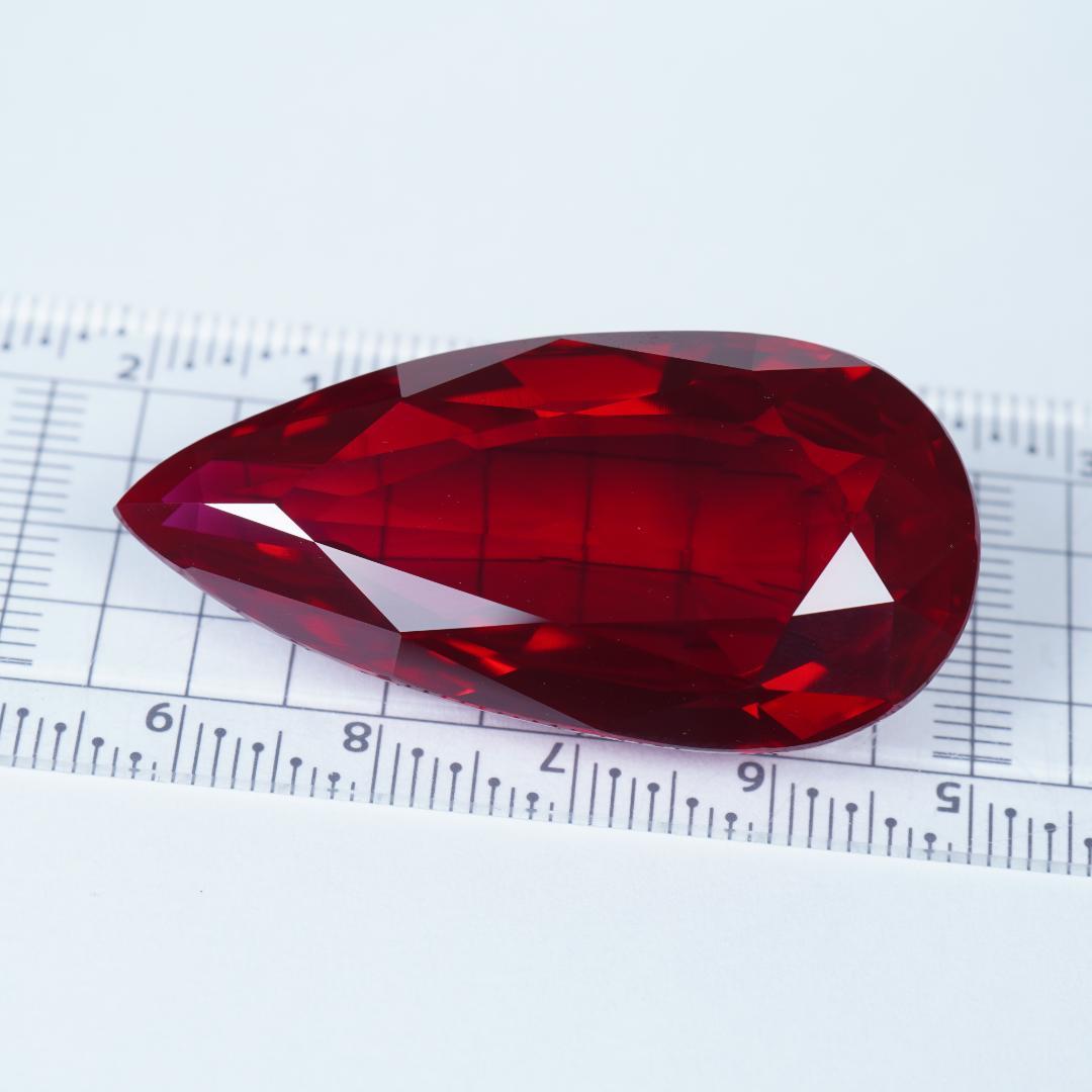 91.96ct ピジョンブラッドカラー 合成ルビー