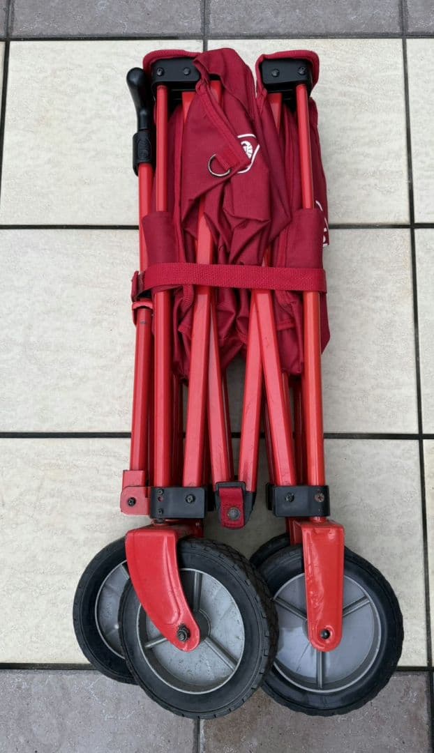 Coleman 赤 キャリーカートテーブルセット