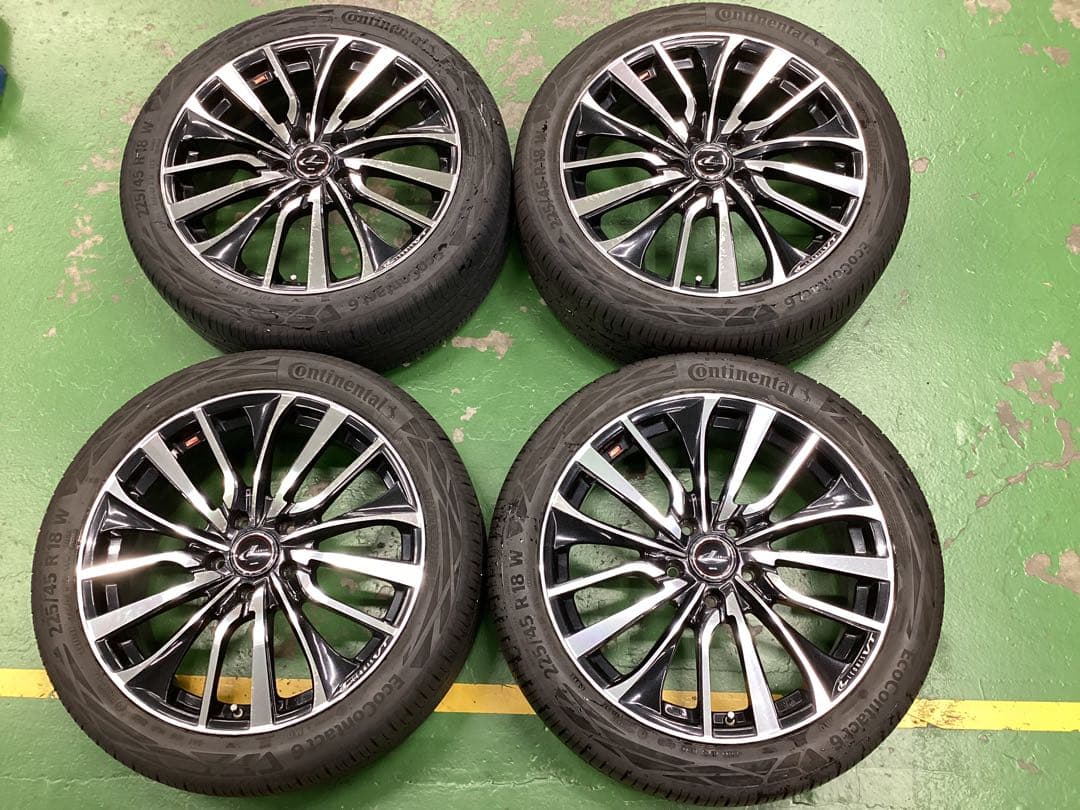 清道　中古レオニスVT 18インチセット　レヴォーグ、オデッセイ等