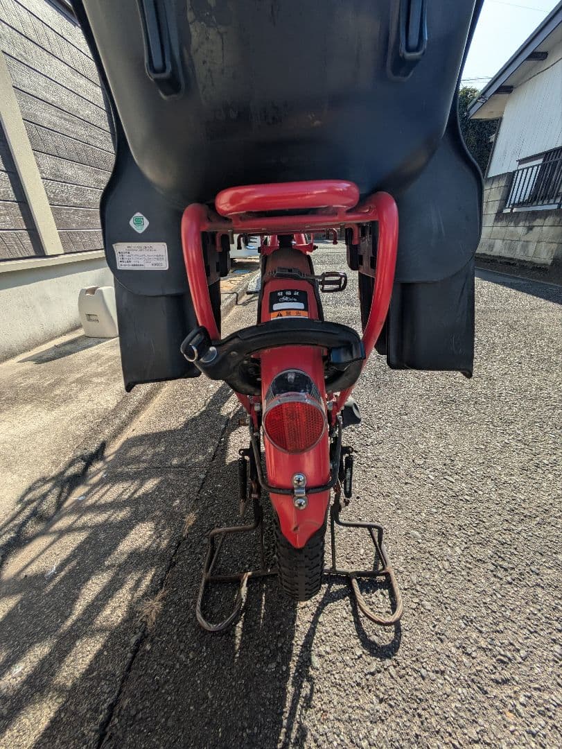 電動アシスト自転車　ヤマハ パスバビーアン20インチ 子供乗せ 赤色