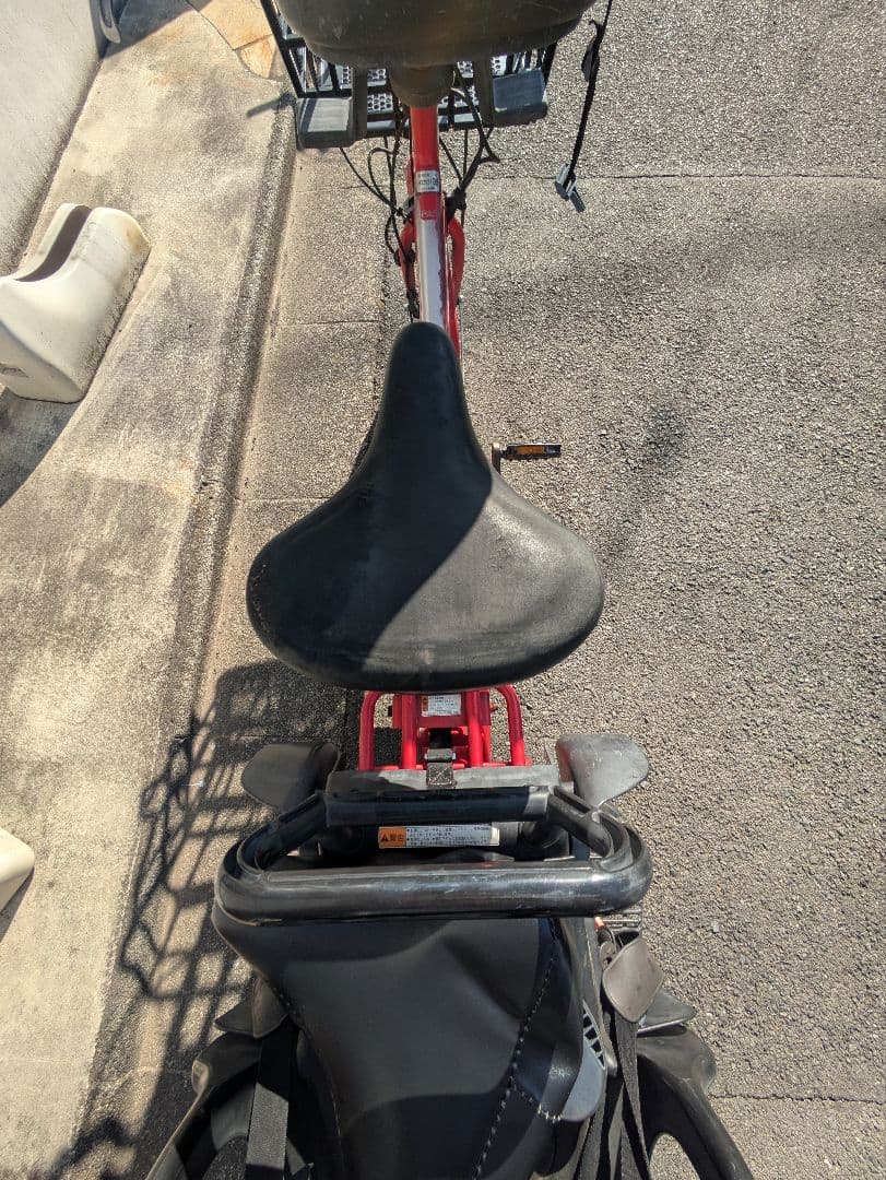 電動アシスト自転車　ヤマハ パスバビーアン20インチ 子供乗せ 赤色