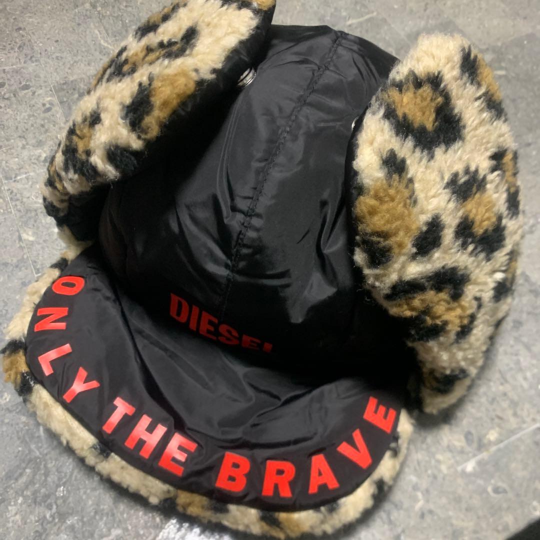 DIESEL ディーゼル フライトキャップ レオパード