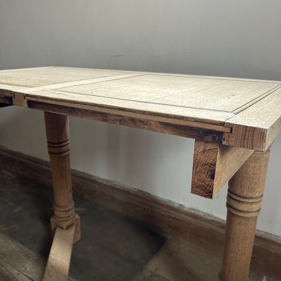 フランスアンティーク オーク剥離 コンソールテーブル 壁付 店舗什器　40-Ｂ