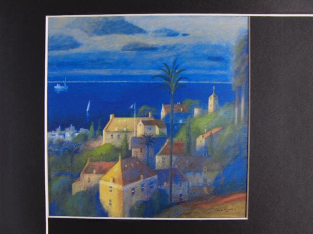 黒木邦彦　「南仏蒼蒼」、希少画集より、状態良好、新品高級額装付