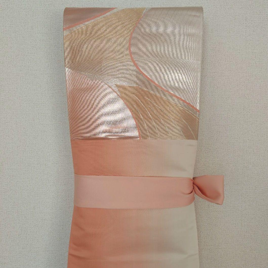 お琴カバー【桃】着物帯 ゆたん油単ハンドメイド 和楽器 正絹 袋帯 山田流生田流