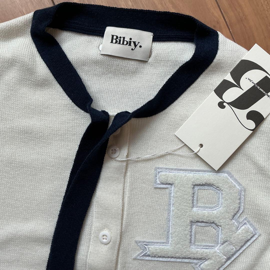 【新品タグ付き】bibiy. B. CLUB TIE CARDIGAN ホワイト