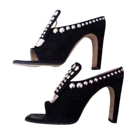 【お値下げ】セルジオロッシ SR1 スタッズ付ミュール 36 1/2 ブラック黒