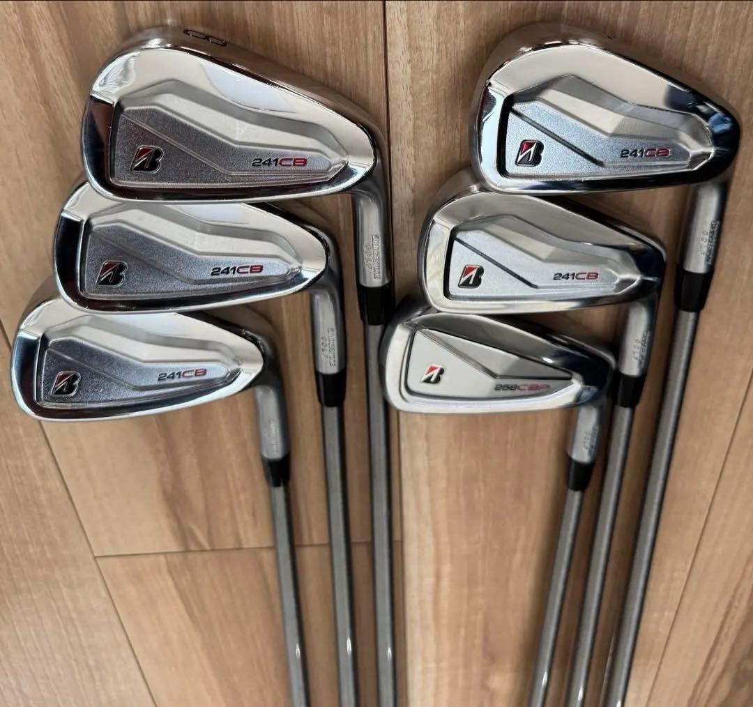 ブリヂストン241CB,258CBPアイアン6本スチールファイバーi95cw R