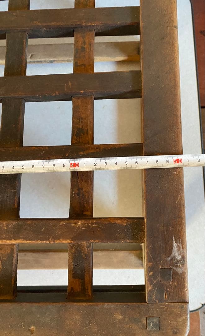 昭和レトロなやぐらこたつ（櫓炬燵） 木製ラティス座卓 格子状座卓