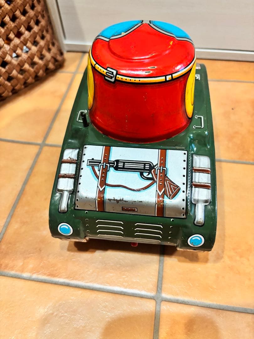希少 動作品 トミー COMIC TANK ブリキ　当時物　アンティーク