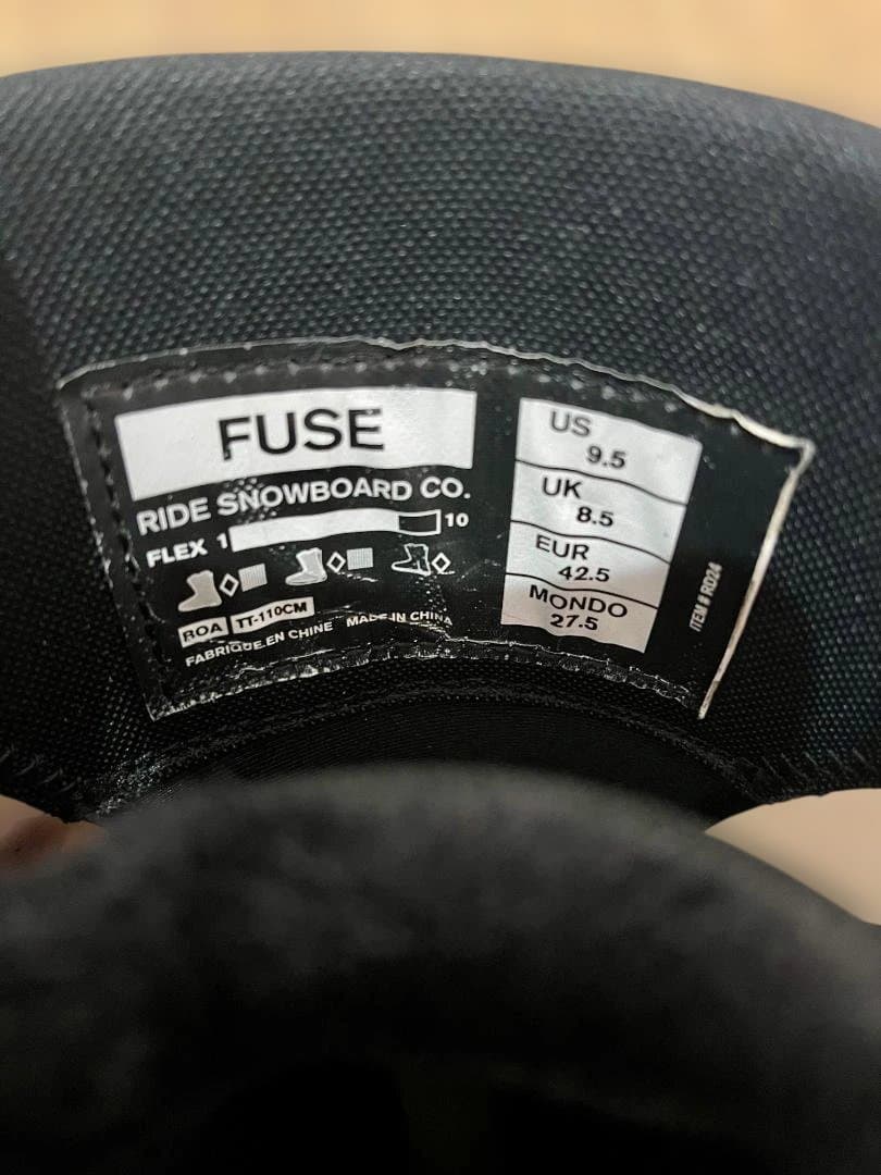 24-25モデル Ride FUSE スノーボードブーツ
