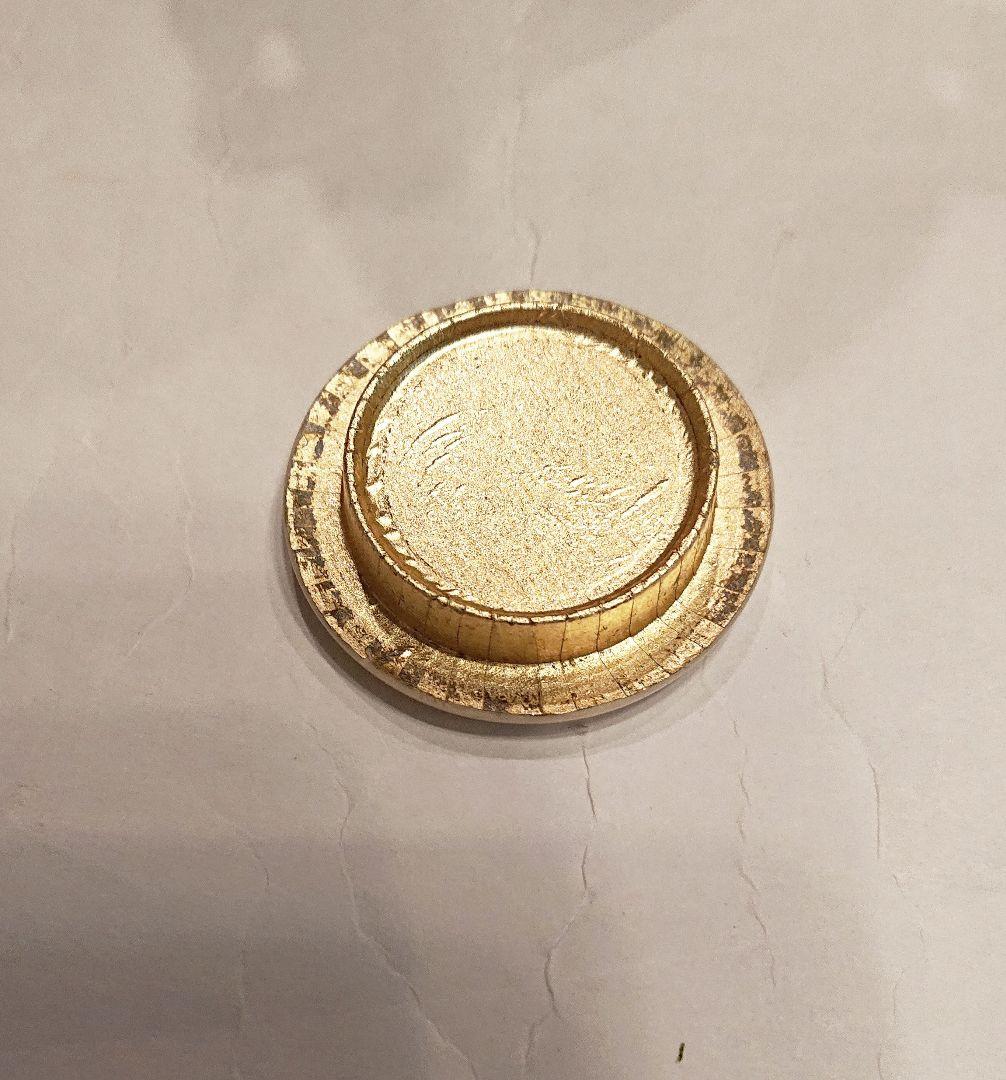 茶道具 織部 耳付 茶入 2代山口錠鐵 仕覆 共箱