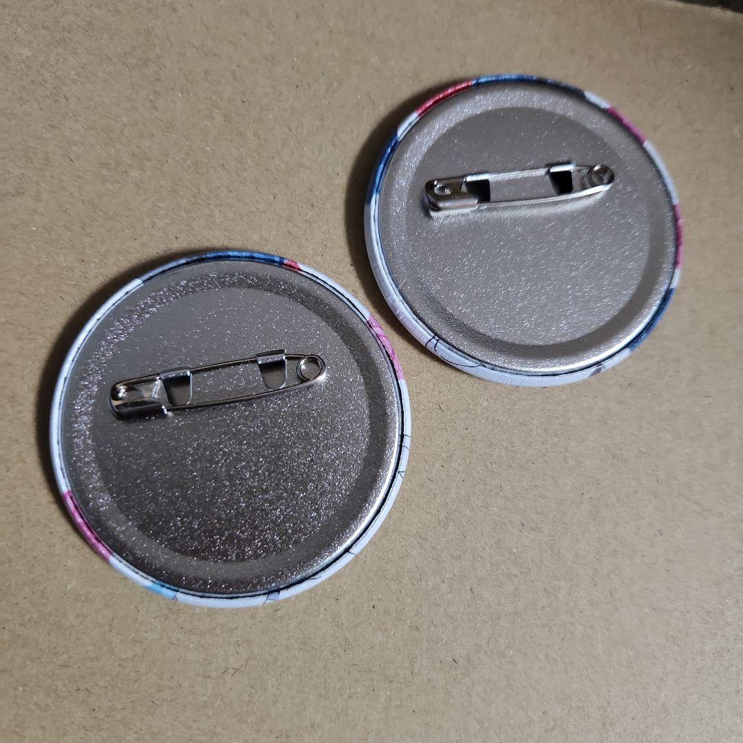 ２点セット　缶バッジ　碇シンジ　渚カヲル　湯本箱根　ガチャ　えゔぁ屋