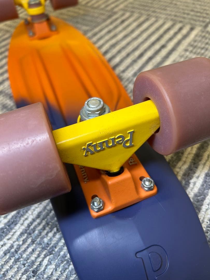 希少 Penny ペニー スケートボード オレンジ×ネイビー 22インチ