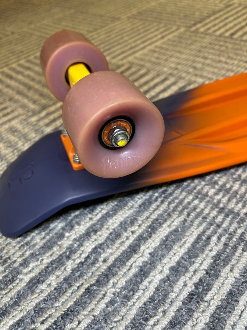 希少 Penny ペニー スケートボード オレンジ×ネイビー 22インチ