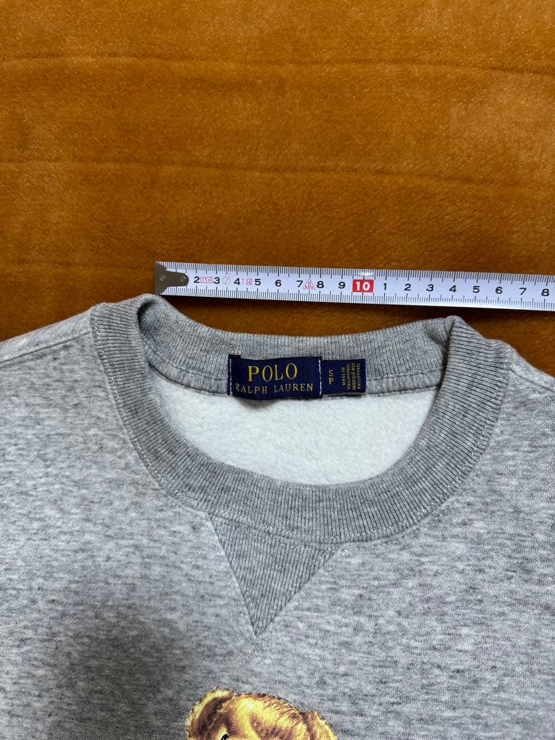 試着のみポロラルフローレン ポロベア スウェット グレー 裏起毛 トレーナー