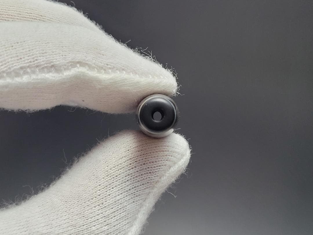 古代 黒瑪瑙 流れ文 ビーズ 玉 装身具 時代物 幅約3cm