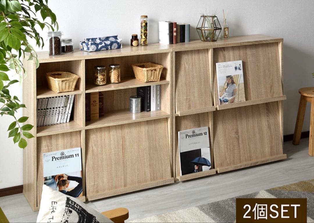 本棚 棚 収納棚　ディスプレイラック　木目調　オーク（最終値下げ）