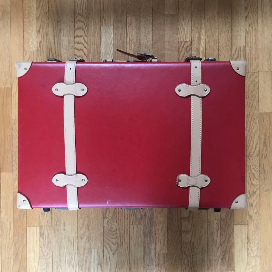 旅行トランク　旅行鞄　トランク　キャスター付き　レッド赤　中古