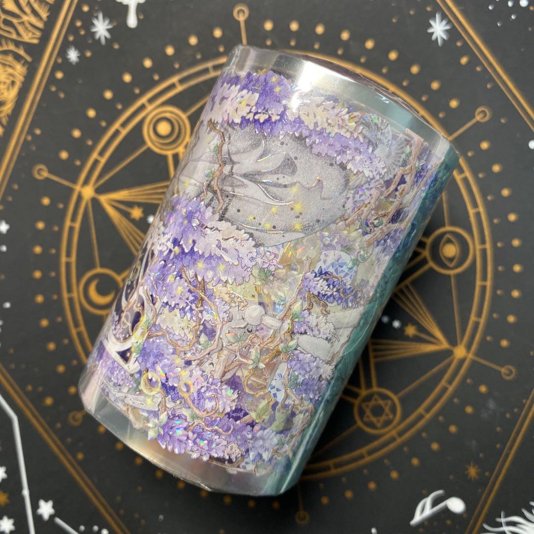 【Y】海外　10m巻　貝殻光マスキングテープ　装飾系/背景系/お花系