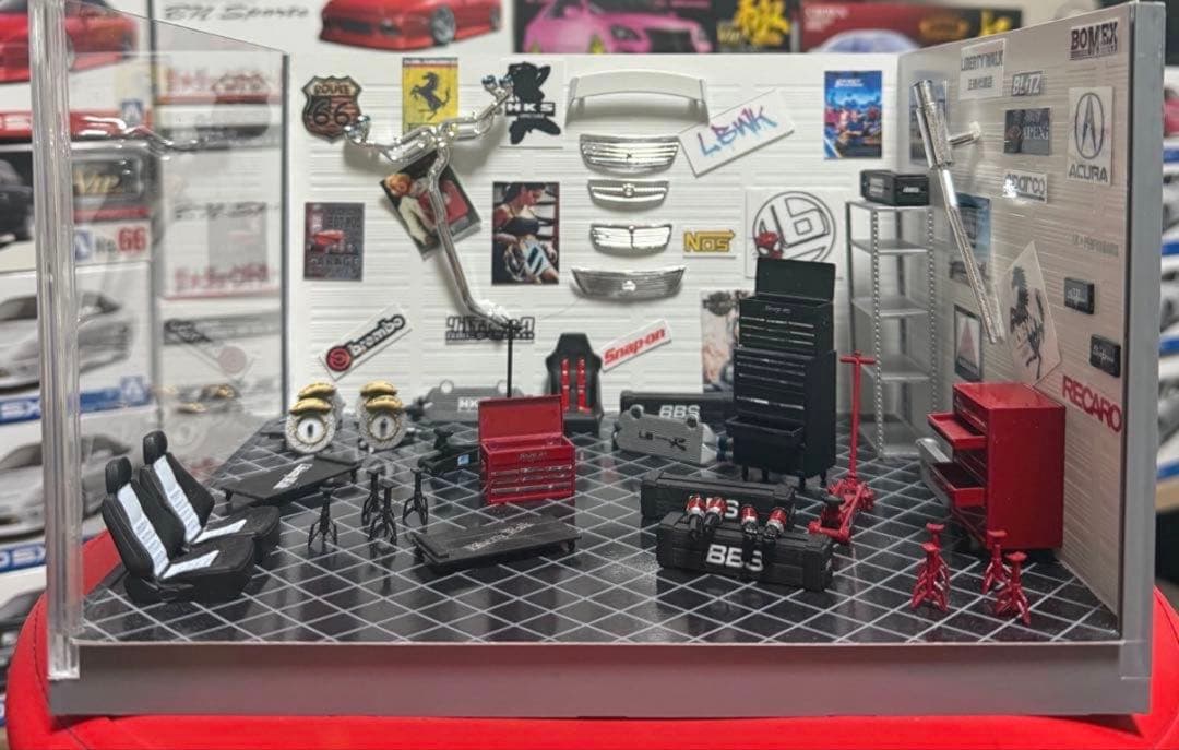 アオシマ フジミ 1/24 ガレージ ジオラマ