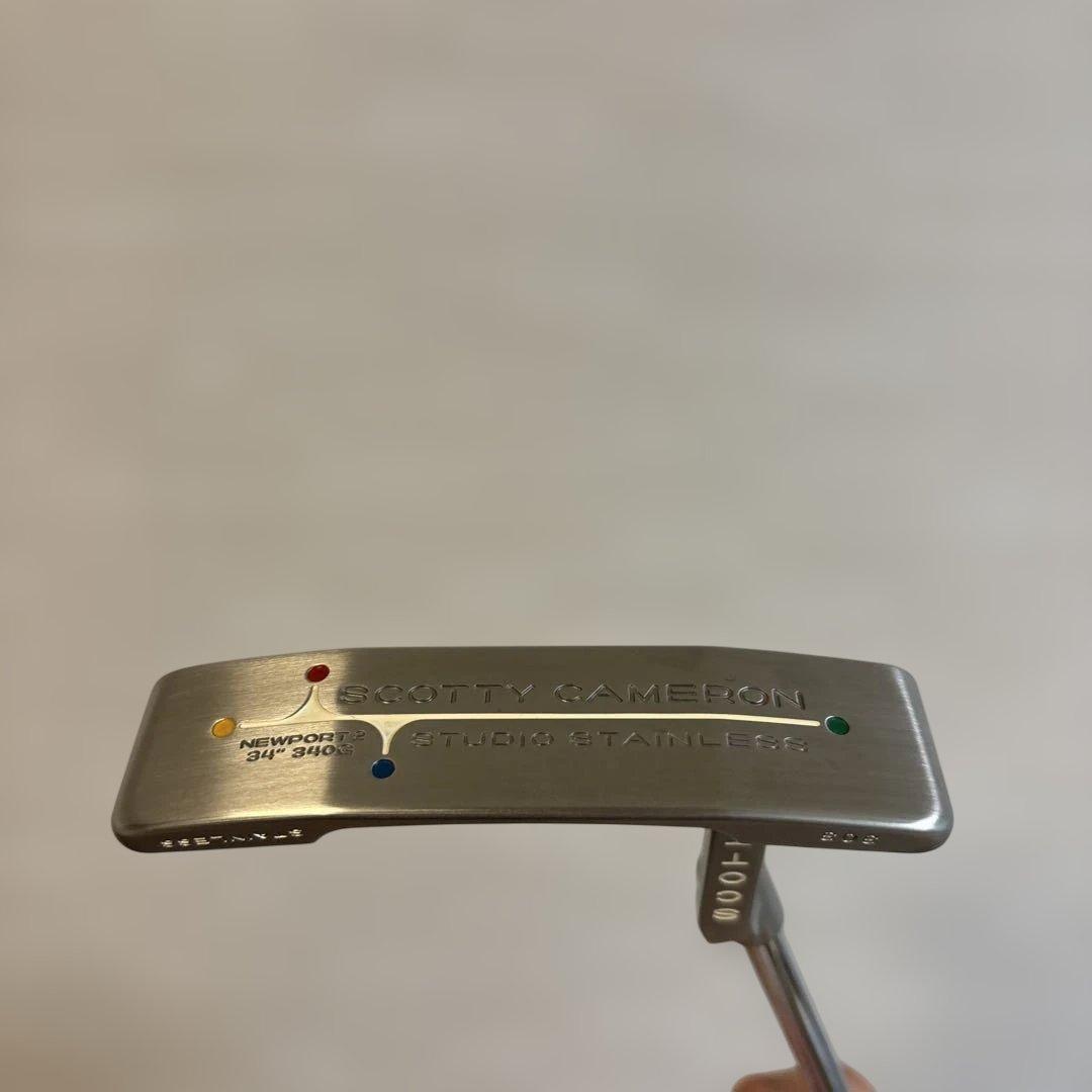 Scotty Cameronスタジオステンレスニューポート2 カバー付34インチ