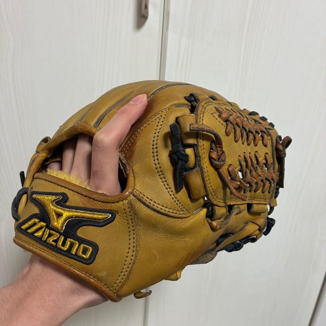 ミズノプロ (Mizuno Pro) 硬式グローブ 内野手用　イエロー