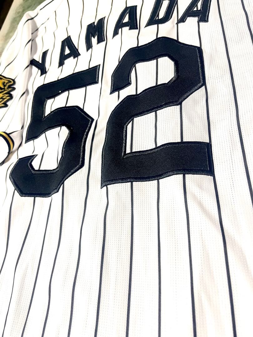 美品 2025 阪神タイガース 山田修也 2025 ホームユニフォーム サイズS