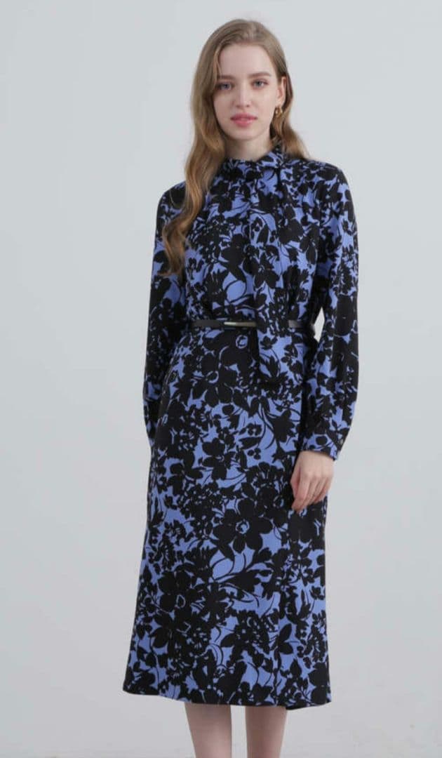 Pinky&Dianne フラワープリントワンピース