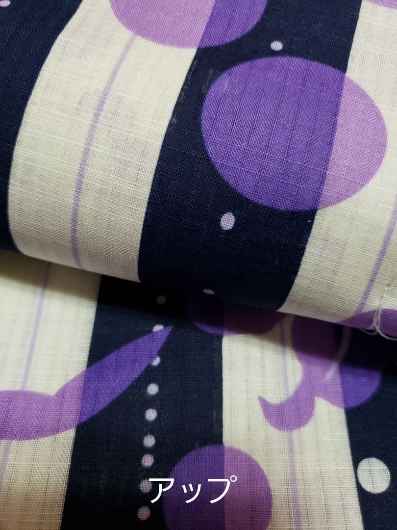 オール新品■変わり織，水玉×百合の花模様大人浴衣，半幅帯，特別帯留め付４点セット