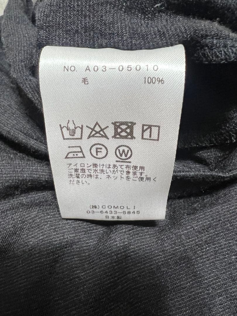 24aw ウール天竺長袖タートルネック　size4