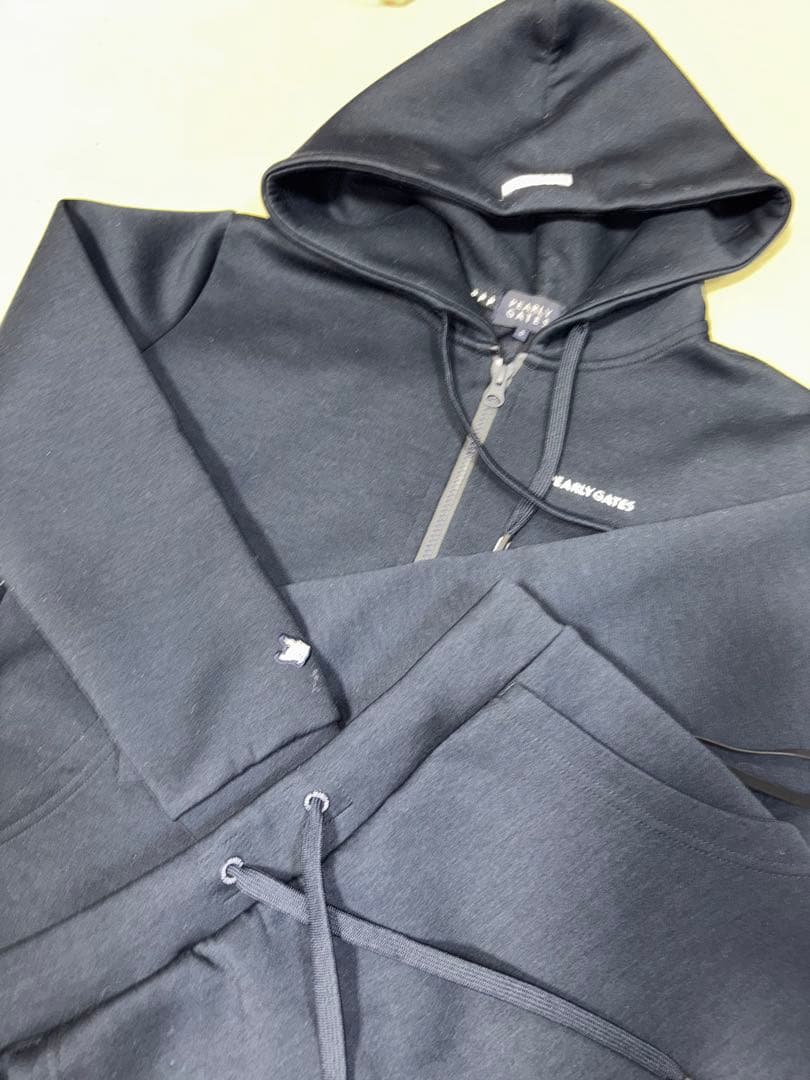 （美品）パーリーゲイツ 、高機能スウェット素材、セットアップ、サイズ0