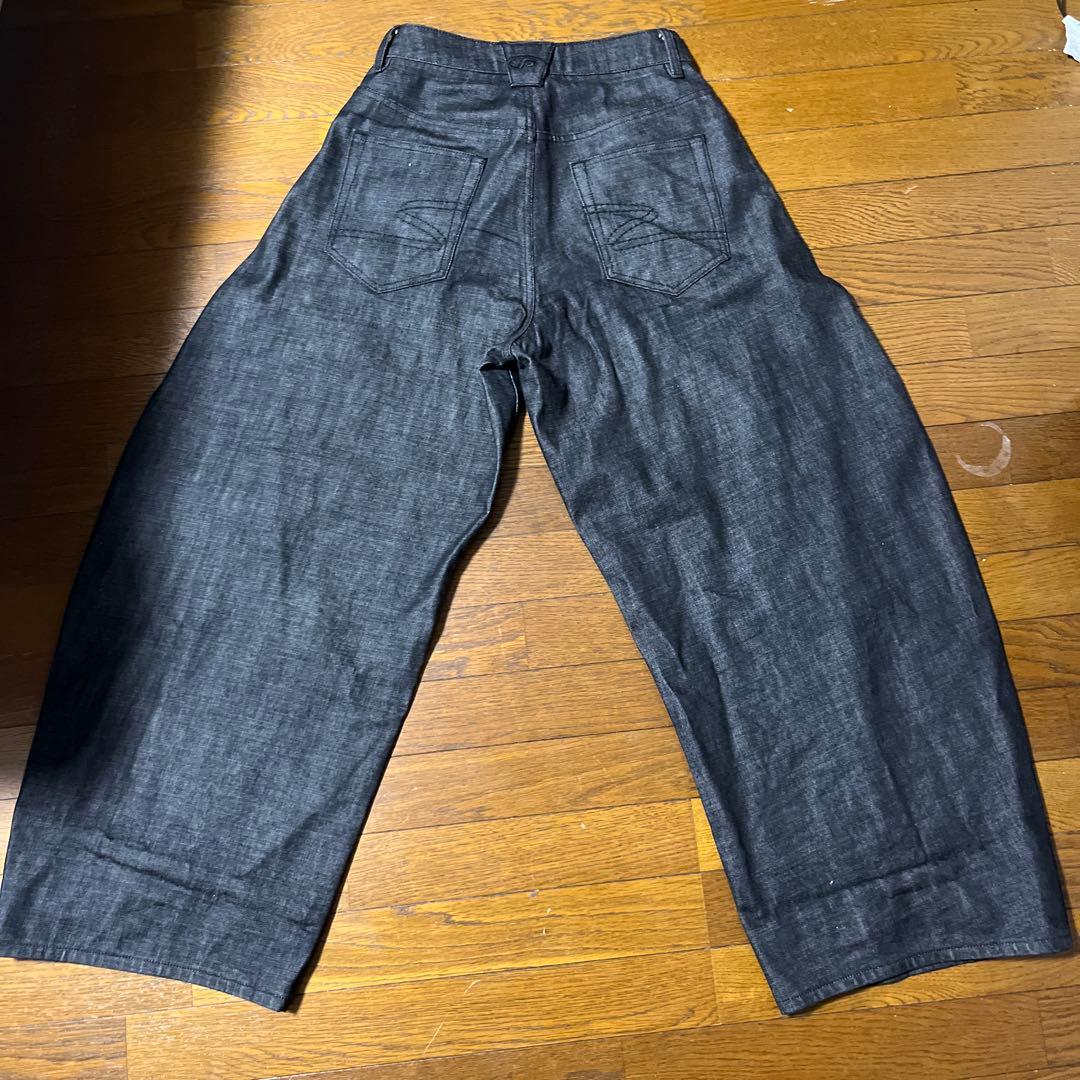 Peoplesense インディゴジーンズ　ワイドパンツ　バギー