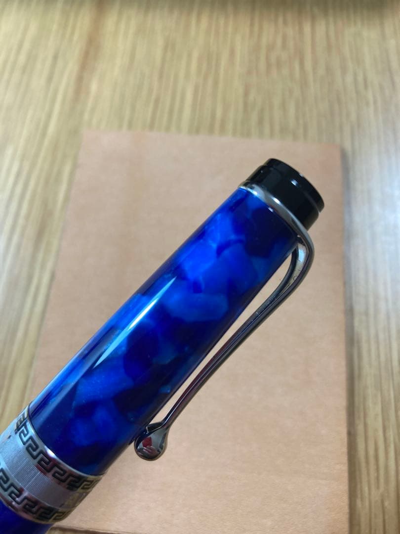 大幅値下げ！アウロラ 万年筆 青 14K金 Mニブ